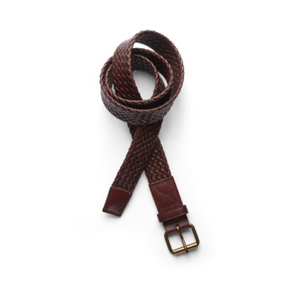 BRAIDED LEATHER BELT Thumbnail