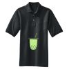 Heavyweight Cotton Pique Polo with Pocket Thumbnail