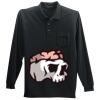 Long Sleeve Silk Touch Polo with Pocket Thumbnail