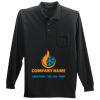Long Sleeve Silk Touch Polo with Pocket Thumbnail