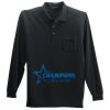 Long Sleeve Silk Touch Polo with Pocket Thumbnail