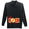 Long Sleeve Silk Touch Polo with Pocket Thumbnail
