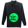 Long Sleeve Silk Touch Polo with Pocket Thumbnail