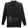 Long Sleeve Silk Touch Polo with Pocket Thumbnail