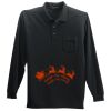Long Sleeve Silk Touch Polo with Pocket Thumbnail