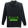 Long Sleeve Silk Touch Polo with Pocket Thumbnail