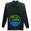 Long Sleeve Silk Touch Polo with Pocket Thumbnail