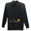 Long Sleeve Silk Touch Polo with Pocket Thumbnail