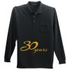 Long Sleeve Silk Touch Polo with Pocket Thumbnail