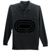 Long Sleeve Silk Touch Polo with Pocket Thumbnail