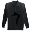Long Sleeve Silk Touch Polo with Pocket Thumbnail