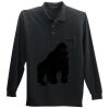 Long Sleeve Silk Touch Polo with Pocket Thumbnail