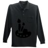 Long Sleeve Silk Touch Polo with Pocket Thumbnail