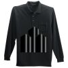 Long Sleeve Silk Touch Polo with Pocket Thumbnail