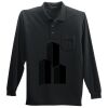 Long Sleeve Silk Touch Polo with Pocket Thumbnail