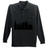Long Sleeve Silk Touch Polo with Pocket Thumbnail