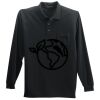 Long Sleeve Silk Touch Polo with Pocket Thumbnail