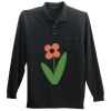 Long Sleeve Silk Touch Polo with Pocket Thumbnail