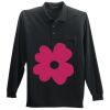 Long Sleeve Silk Touch Polo with Pocket Thumbnail