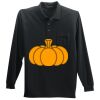 Long Sleeve Silk Touch Polo with Pocket Thumbnail