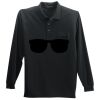 Long Sleeve Silk Touch Polo with Pocket Thumbnail