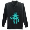Long Sleeve Silk Touch Polo with Pocket Thumbnail