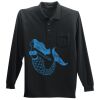 Long Sleeve Silk Touch Polo with Pocket Thumbnail