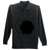 Long Sleeve Silk Touch Polo with Pocket Thumbnail