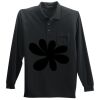 Long Sleeve Silk Touch Polo with Pocket Thumbnail