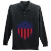 Long Sleeve Silk Touch Polo with Pocket Thumbnail