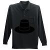 Long Sleeve Silk Touch Polo with Pocket Thumbnail
